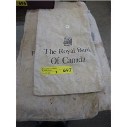 3 Vintage cloth money bags