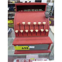 Vintage tin toy cash register