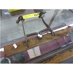 Vintage - Gun cleaning rod & horse bit.