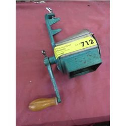 Vintage metal cheese grinder.