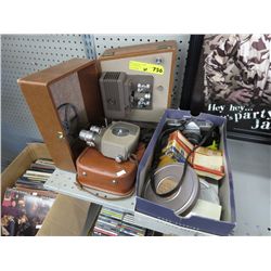 Vintage 8 mm video camera & projector