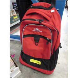 Red back pack