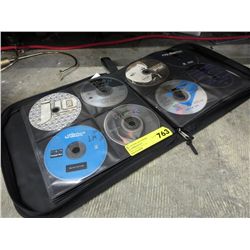 Music CDs in travel case