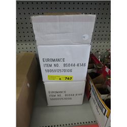 2 Boxes of ceramic bathroom accessories