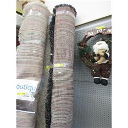 Shag area carpet, used - black & grey