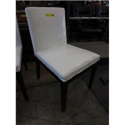 NEW-Stylus leather dining chair - ivory