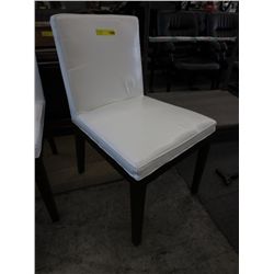 NEW-Stylus leather dining chair - white