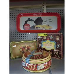 4 pcs of Collectible tins