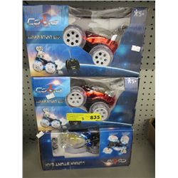 3 R/C Lunar Stunt Cars