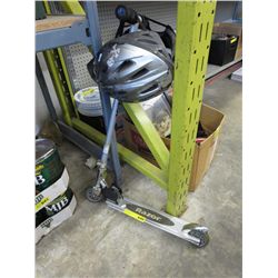 Razor scooter & 2 helmets