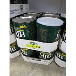 12 cans of MJB fine grind coffee