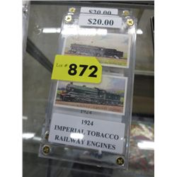 6 Vintage Imperial Tobacco cards - Railway Engines
