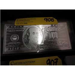 Silver foil bank note