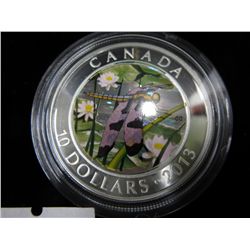 2013 CDN $10 silver colourized coin