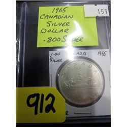 1965 CDN silver dollar - .800 silver
