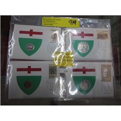 1976 CDN Coin & Stamp sets. Uncirculated.