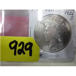 1926-S USA silver peace dollar San Francisco Mint