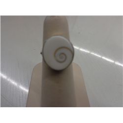 Shiva Eye pearl ring set in sterling silver