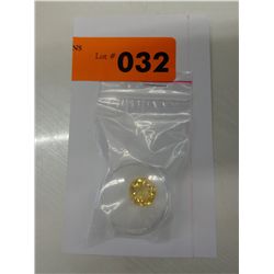 Stunning 5.5 CT oval cut citrine gemstone in case