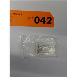 .999 solid silver US Buffalo sealed art bar