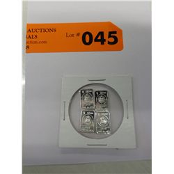 4 x .999 silver "Free Mason's All Seeing Eye" bar