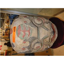 Carved & painted wall mask