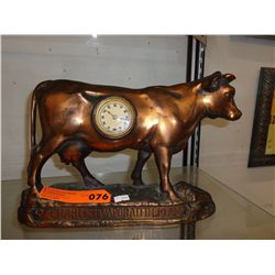 Vintage St Charles evaporated cream cow clock