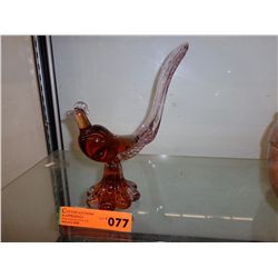 Vintage 60's art glass bird
