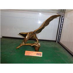 Brass eagle statue - 10" x 7" x 7"