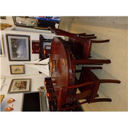 Rosewood dining table & chairs