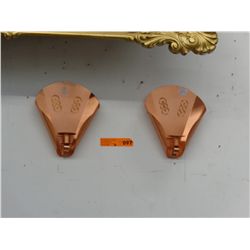 Retro copper wall sconces