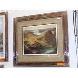 Framed Group of Seven print "Grace Lake"