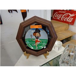 Framed Red Skelton collector plate