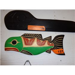 "Salmon" wall plaque by Laurence Andrew
