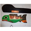 Image 1 : "Salmon" wall plaque by Laurence Andrew