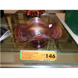 Vintage carnival glass bowl
