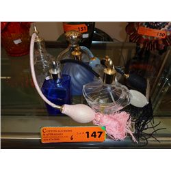 6 Perfume bottles - Assorted