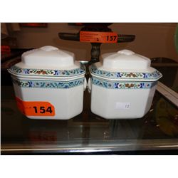 2 Commodore Hotel sugar bowls - 1930's