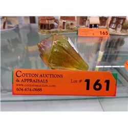 Iridescent art glass yellow shell