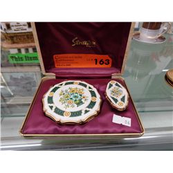 Vintage Stratton compact & lipstick holder