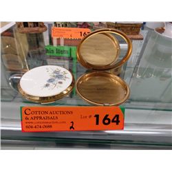 2 Vintage Stratton ladies compacts