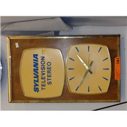 Silvania advertising wall clock