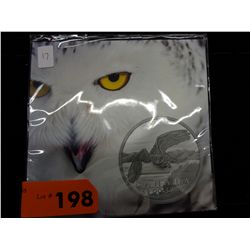 2014 Canada silver $50.00 coin, Snowy Owl design