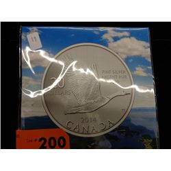 2014 Canada silver $20 coin, Canada Goose design