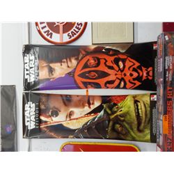 2 RARE - Star Wars Episode 1 Vinyl Ad banners
