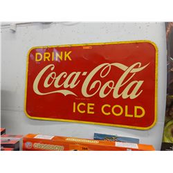 Vintage Coca-Cola tin sign