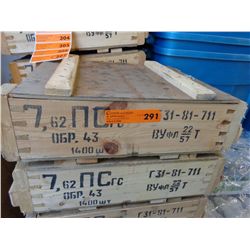 Russian wooden ammunition box-empty