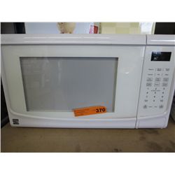 White Kenmore microwave - used