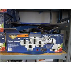 NEW stainless steel cookware - 21 pcs