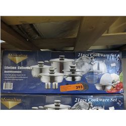 NEW stainless steel cookware - 21 pcs